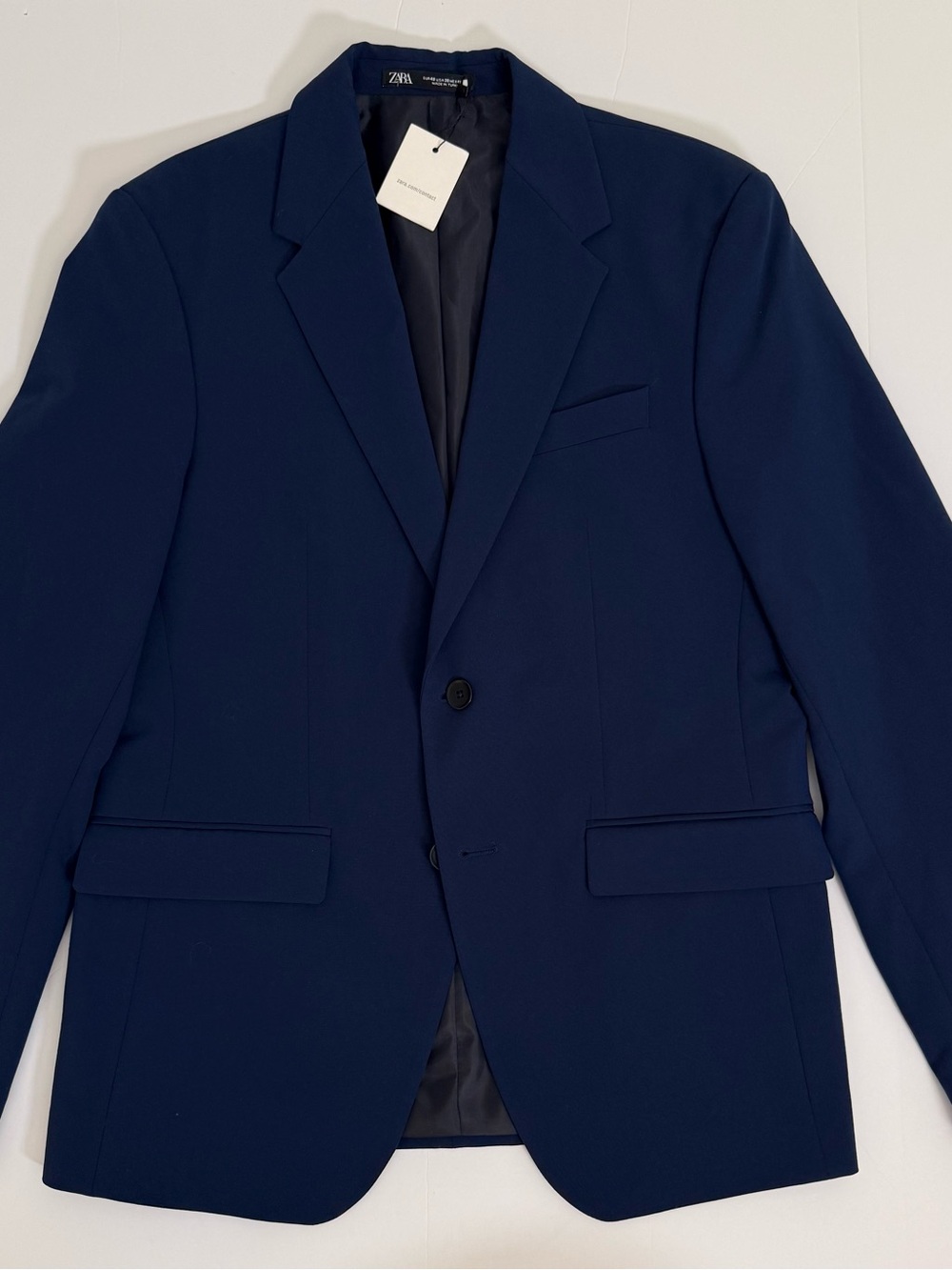 Zara Navy Slim Fit Blazer Sport Coat Men’s 38R NWT